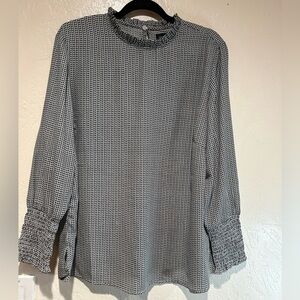 Creation blouse mock neck size 14‎ key hole